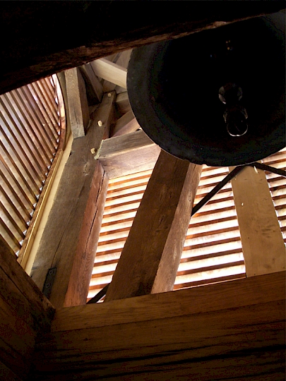 Vue de l’intérieur du clocher