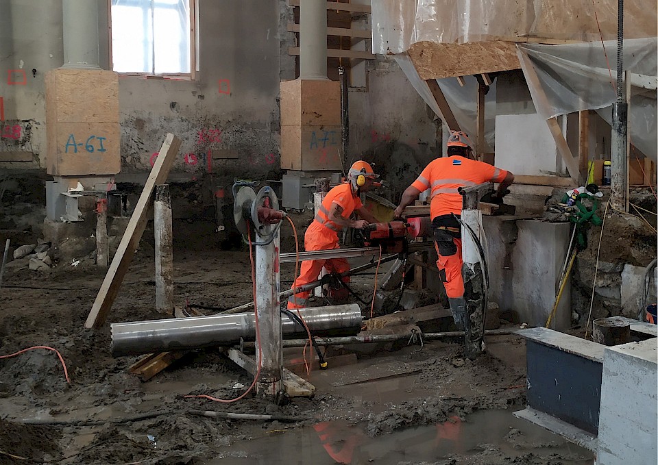 CAROTTAGE SOUS LA FONDATION DE LA CHAIRE / SEPTEMBRE 2023