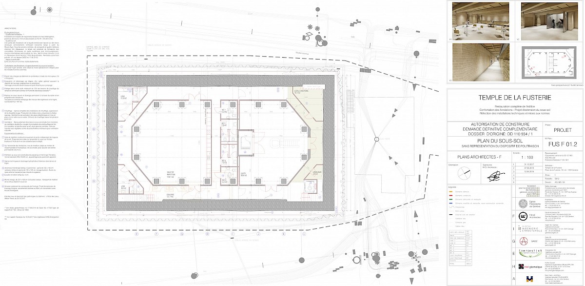 Plan du sous-sol. Provenance Atelier Féroé