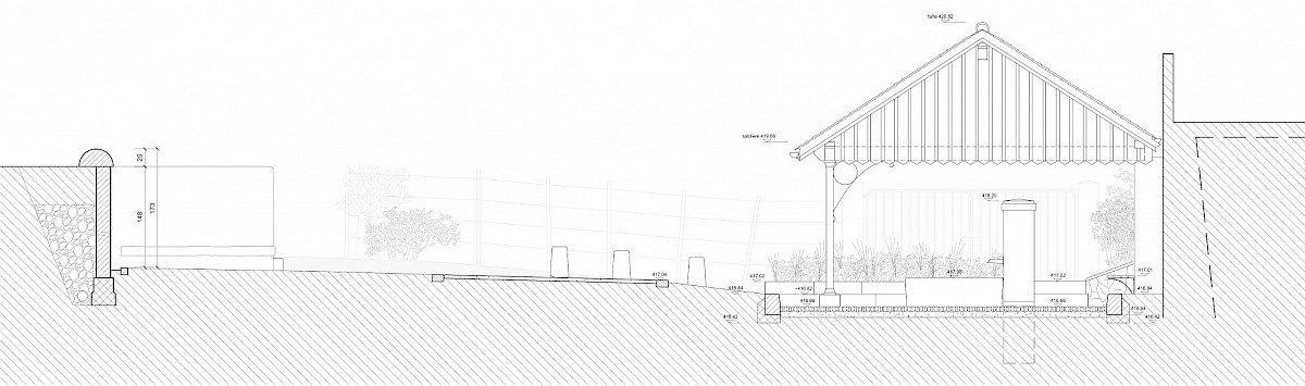 Coupe, provenance Féroé Architectes
