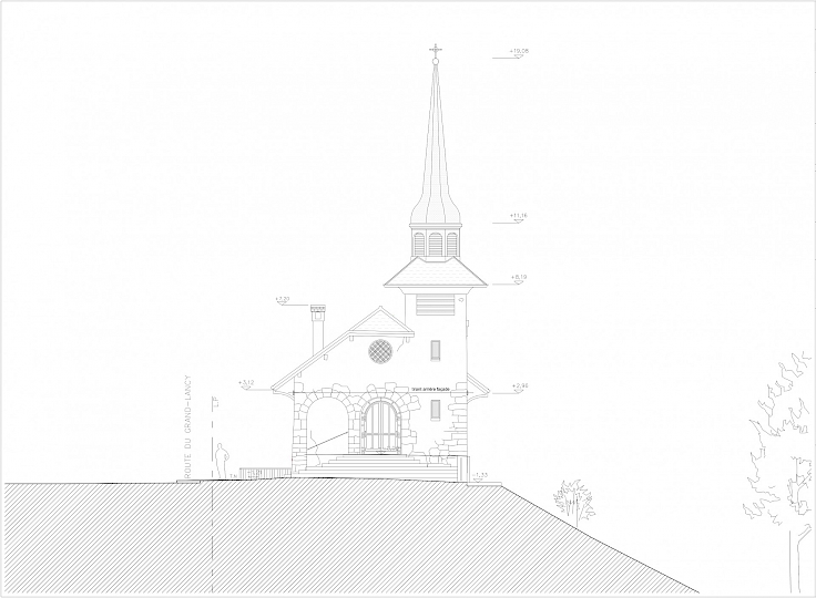 Façade est. Provenance Atelier Féroé